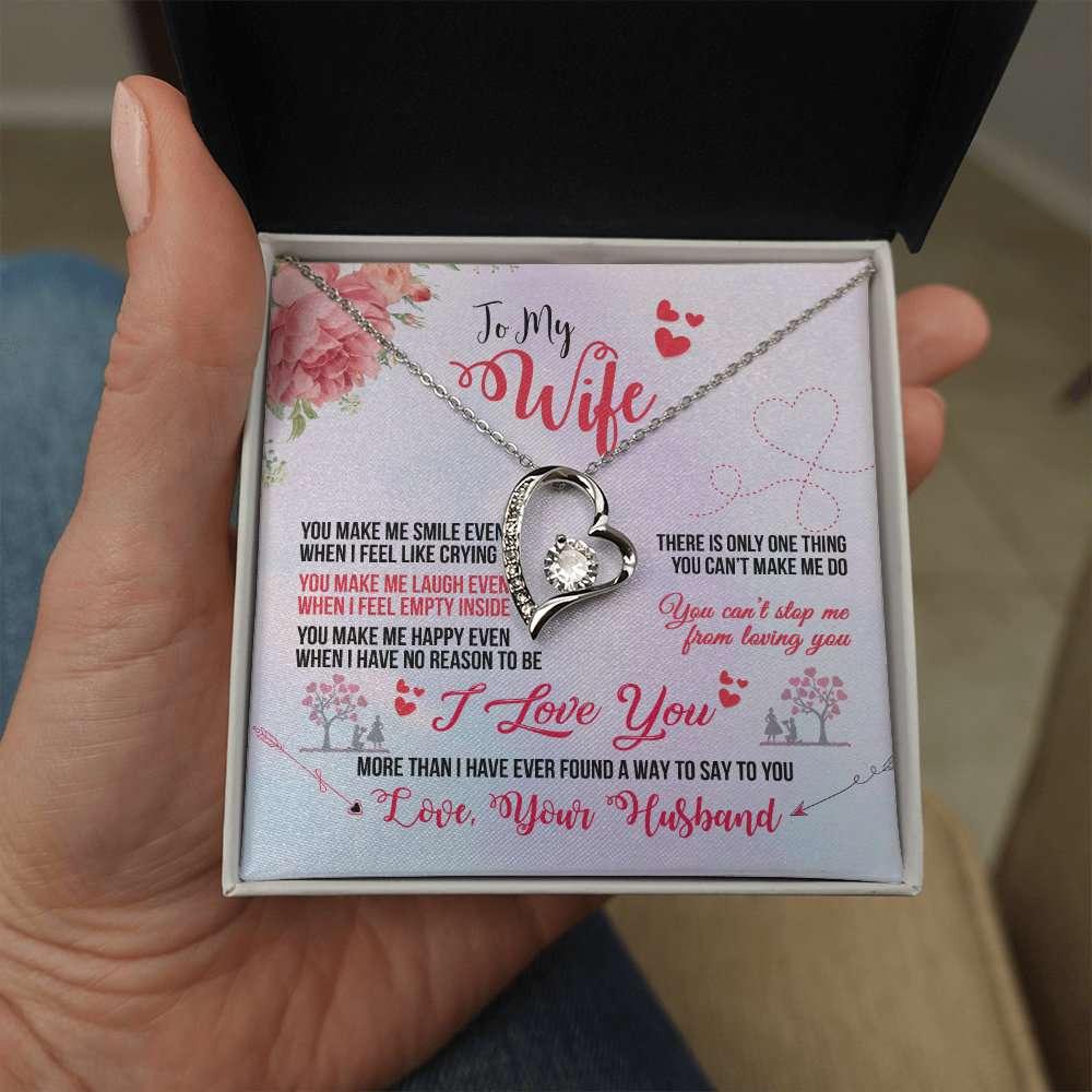 To My Wife - Forever Love Pendant Necklace Gift Set