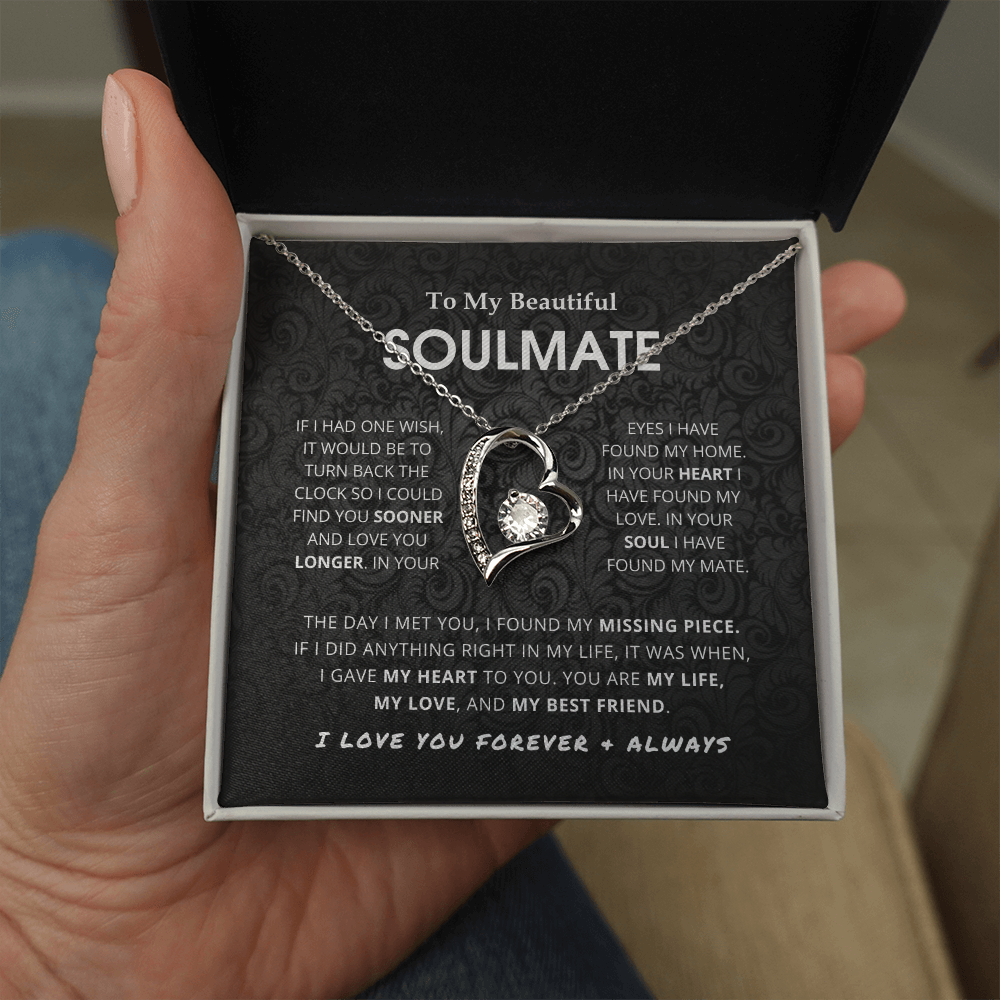 Beautiful Soulmate - Forever Love Pendant Necklace Gift Set