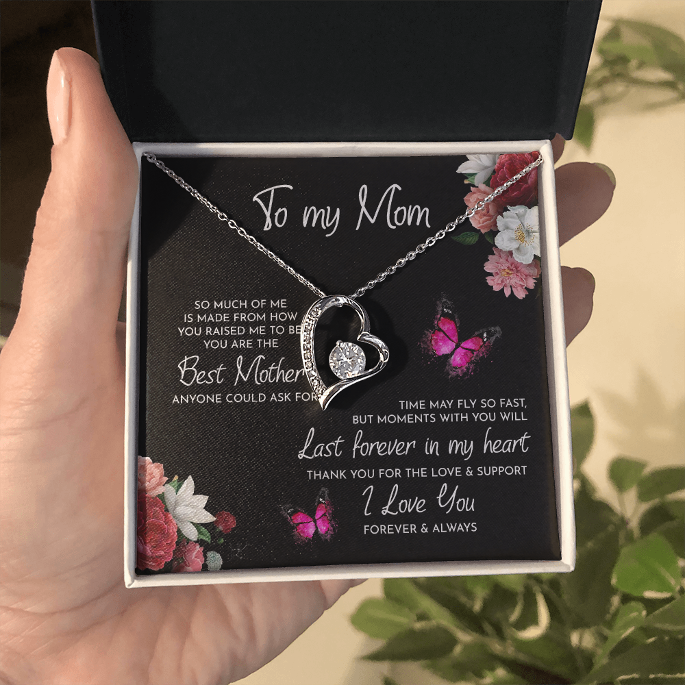 To My Mom - Forever Love Pendant Necklace Gift Set