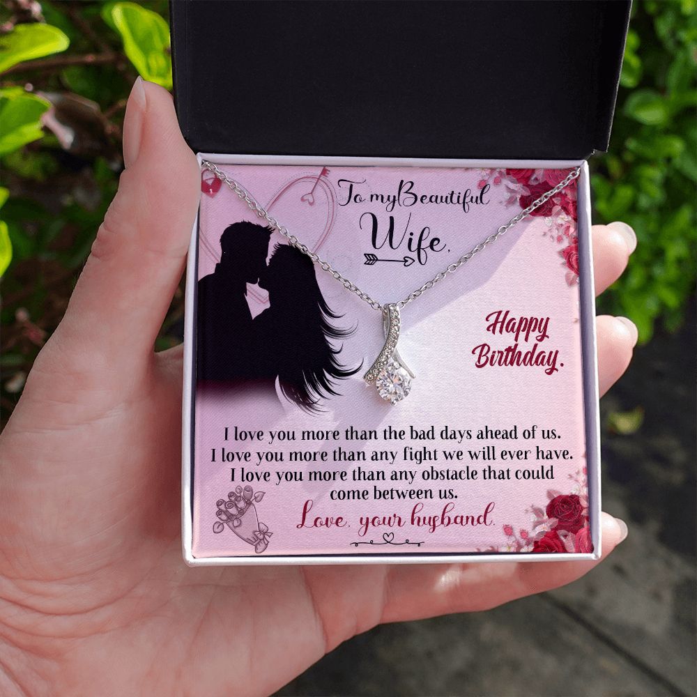 Beautiful Wife - Happy Birthday - Alluring Beauty Necklace