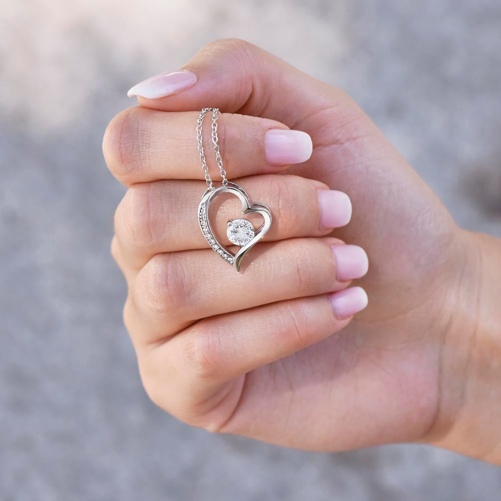 Heart Necklace for Granddaughter – Symbol of Love and Connection – Premium CZ Stones – Gift from Grandpa