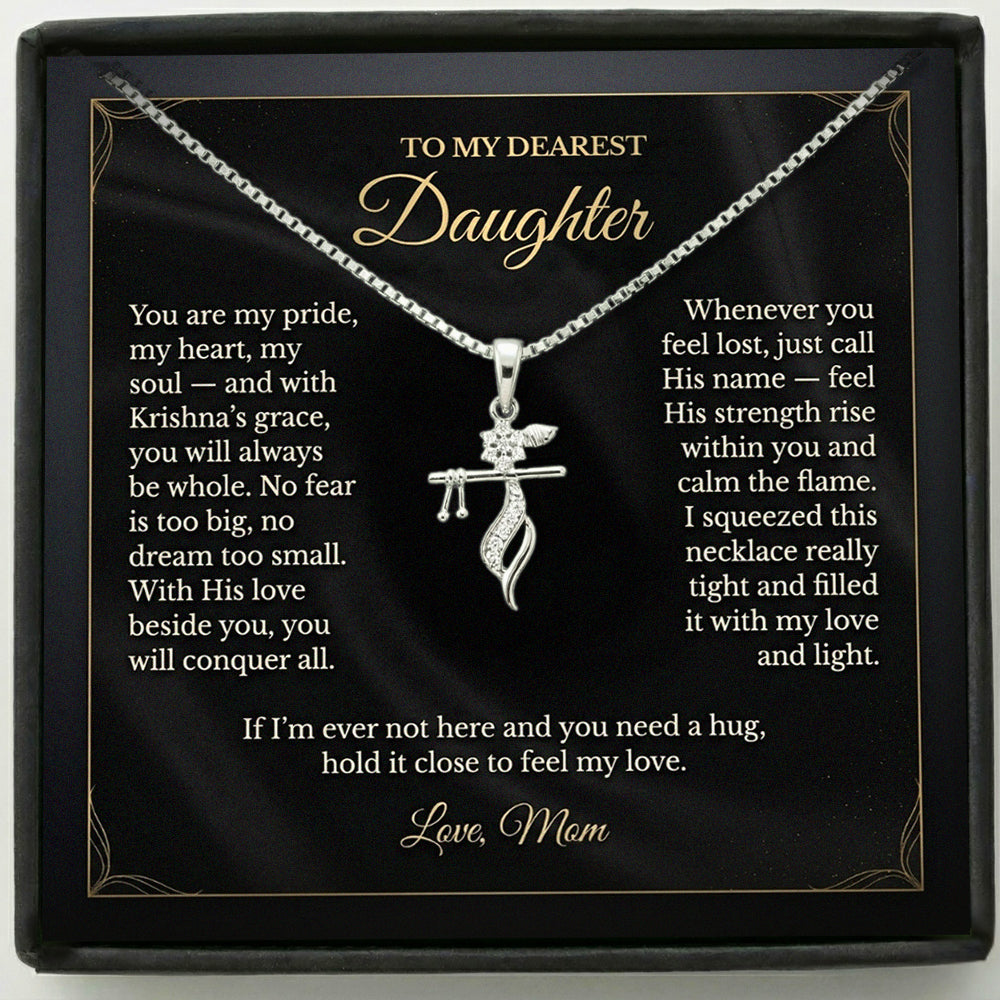 Daughter Eternal Blessings Krishna Pendant From Mom