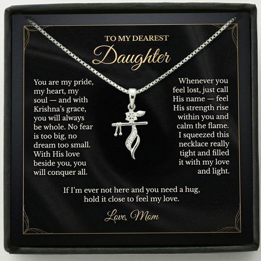 Daughter Eternal Blessings Krishna Pendant From Mom