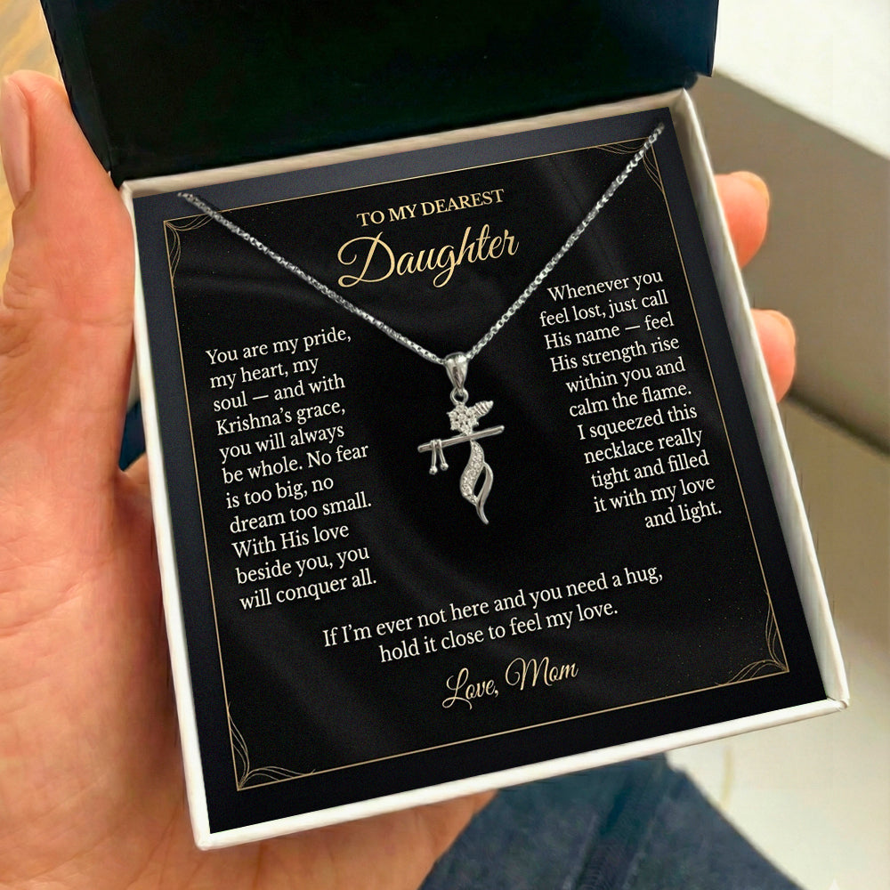 Daughter Eternal Blessings Krishna Pendant From Mom