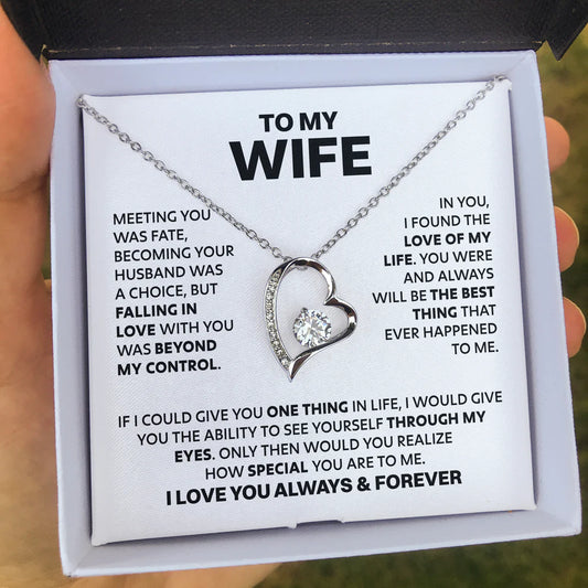 Wife Heart Necklace | Meeting you was fate