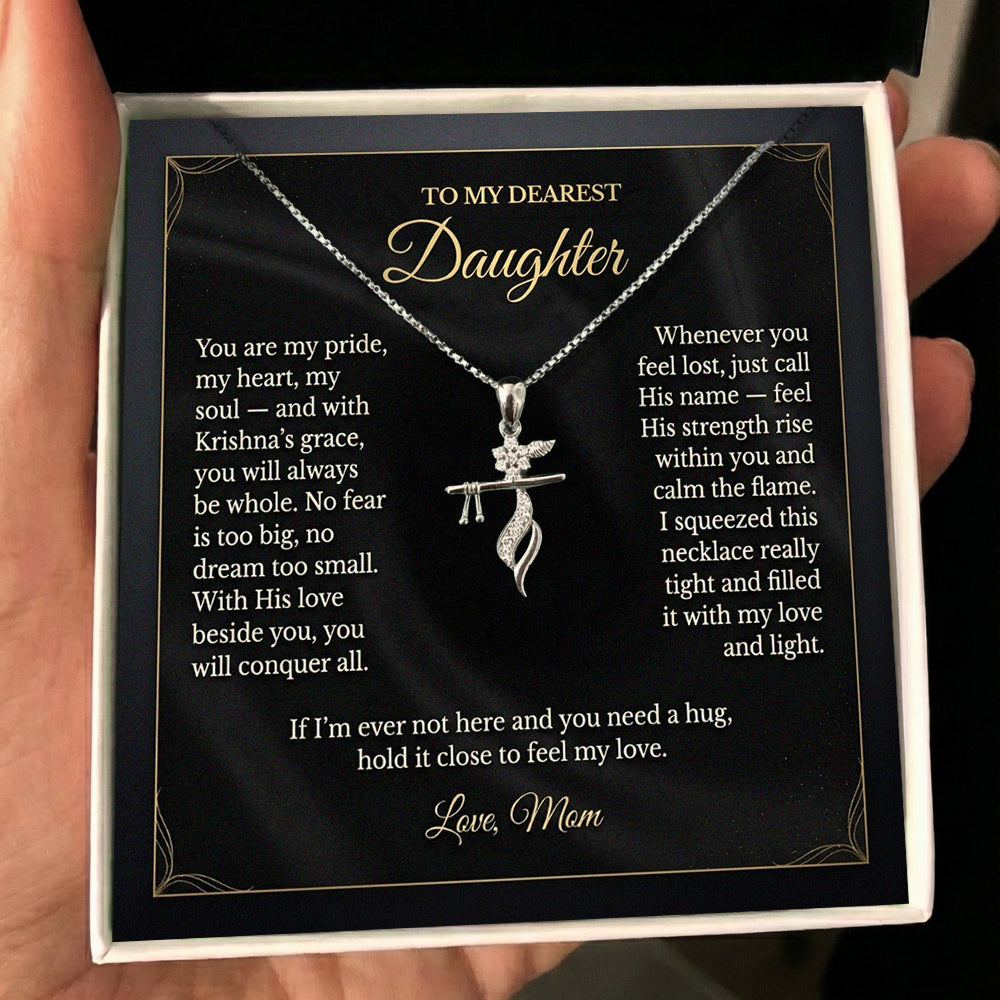 Daughter Eternal Blessings Krishna Pendant From Mom