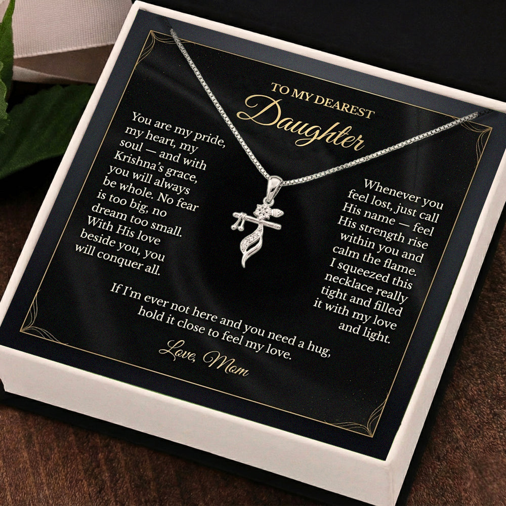 Daughter Eternal Blessings Krishna Pendant From Mom