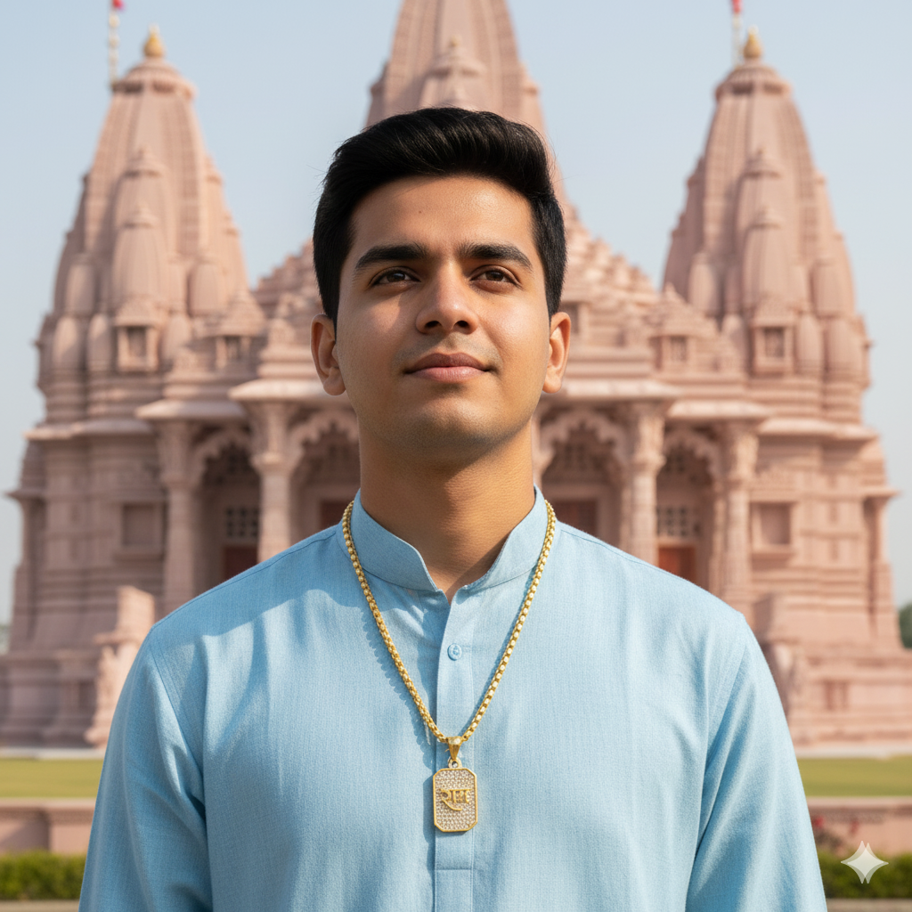 To My Son – Lord Ram Pendant Necklace | Ram Amulet for Courage, Strength & Blessing | Gift from Mom | Spiritual Protection Jewelry