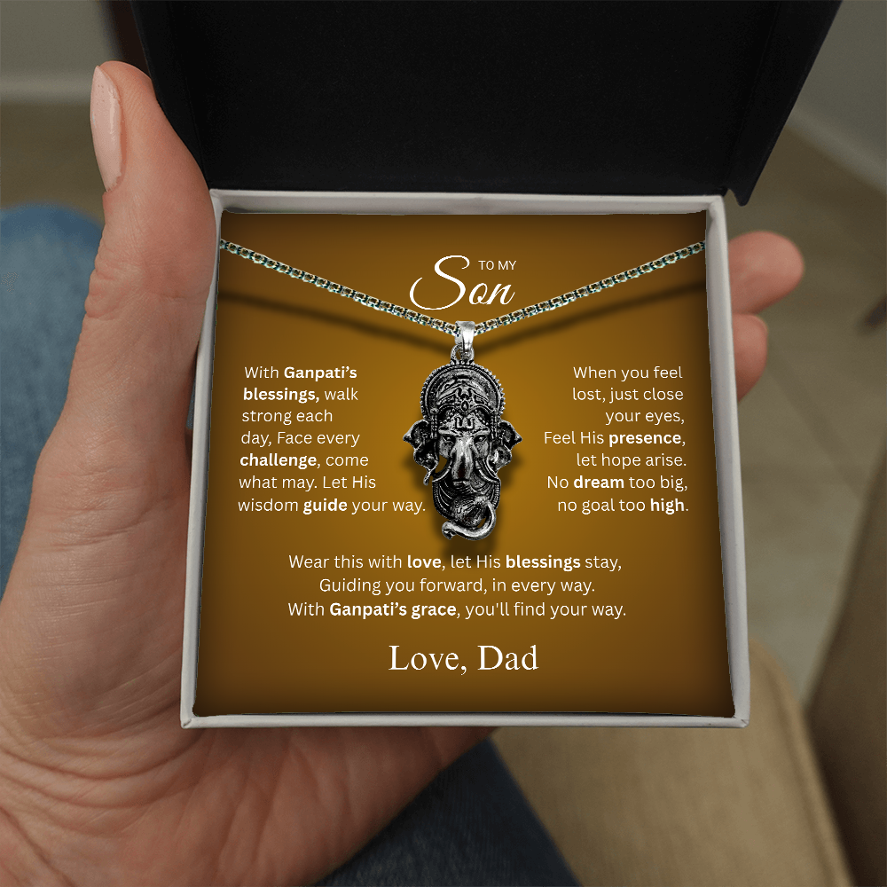 Ganpati Pendant for Son - Guidance and Protection - Gift from Dad