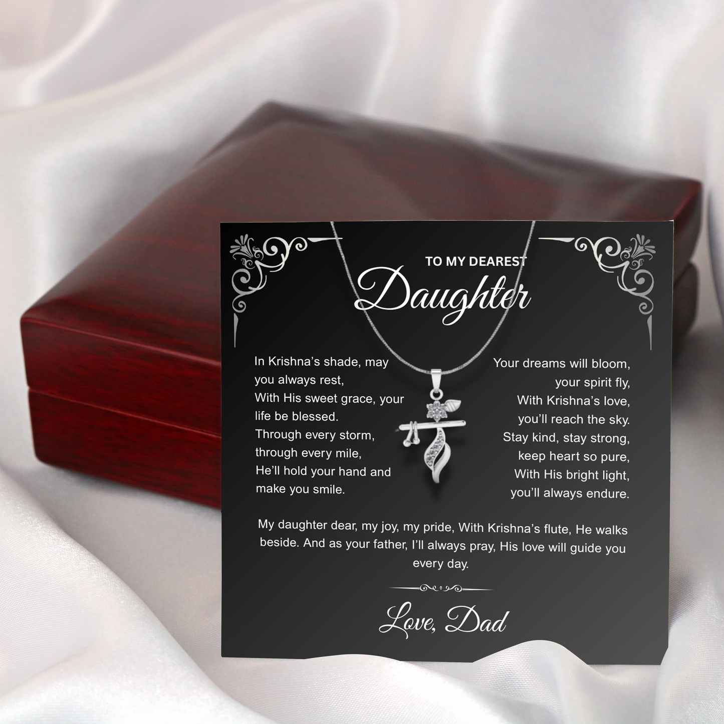 To My Daughter – Krishna Pendant with Blessings from Dad
