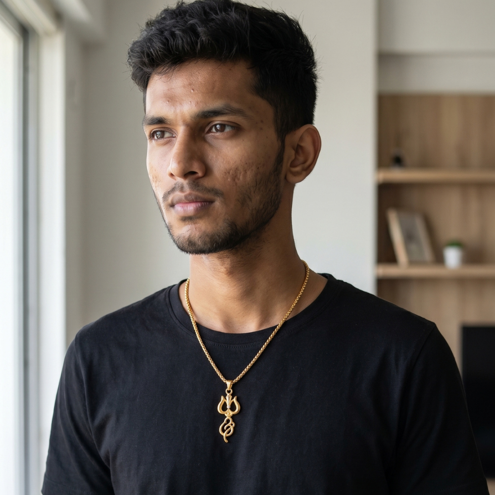 To My Son – Mahadev Trishul Necklace | Love & Protection Always