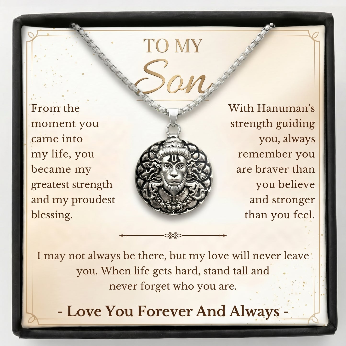 To Our Son — Strength, Love & Guidance Always