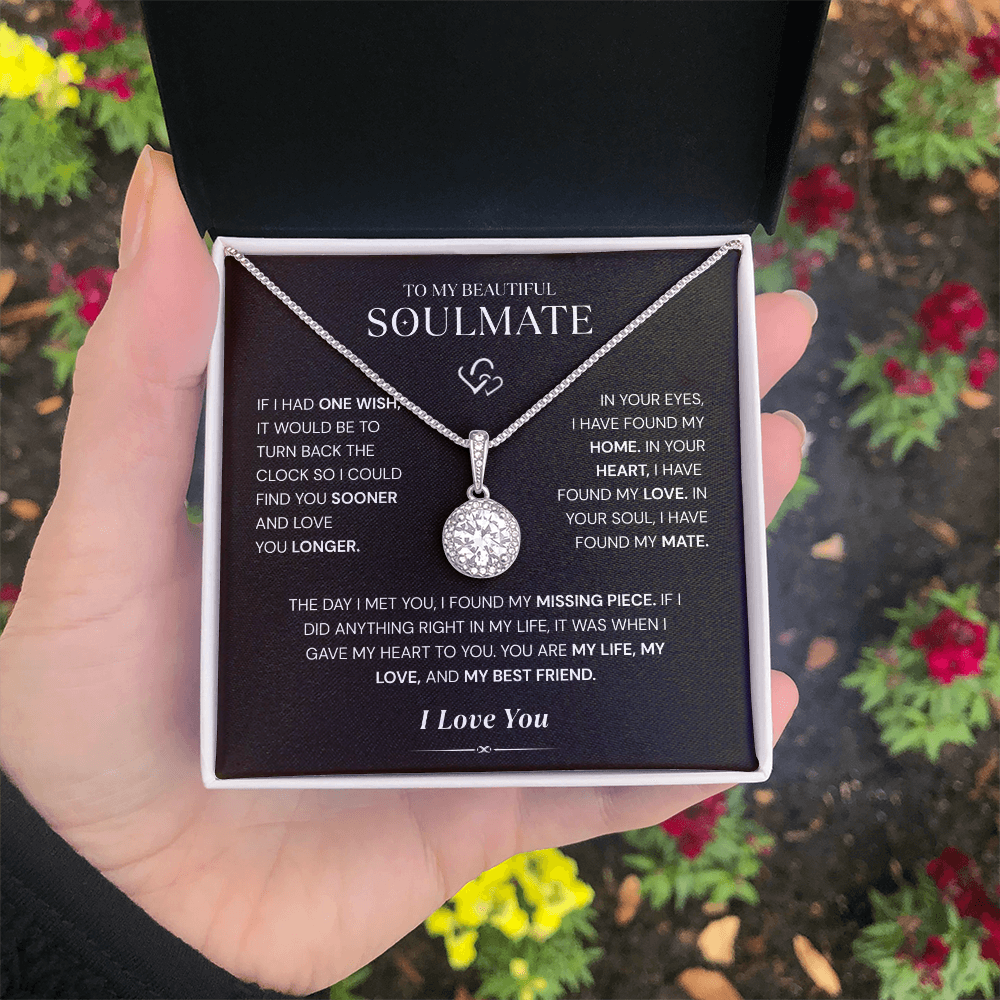 Solitaire Necklace – 14K White Gold Pendant with 4.5mm Cubic Zirconia | Classic Elegant Jewelry for Women