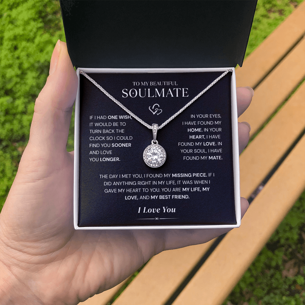 Solitaire Necklace – 14K White Gold Pendant with 4.5mm Cubic Zirconia | Classic Elegant Jewelry for Women