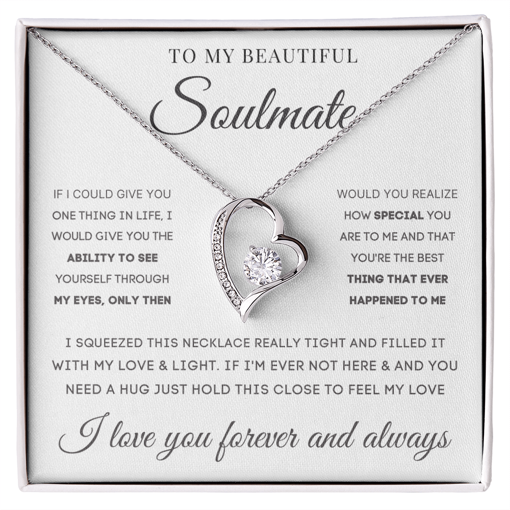 To My Beautiful Soulmate | Forever Love Necklace ❤️