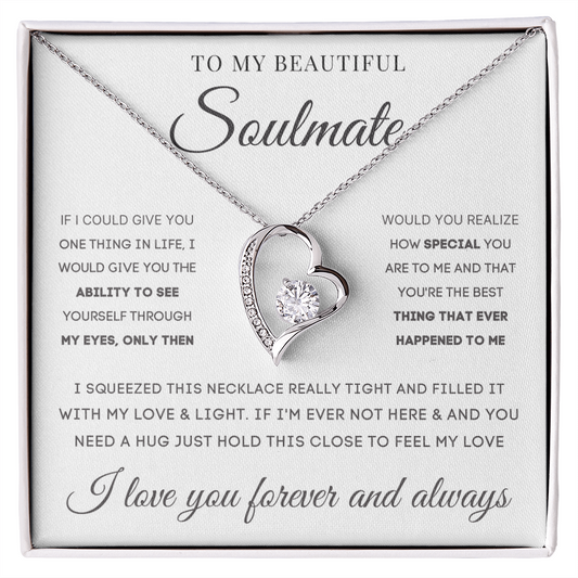 To My Beautiful Soulmate | Forever Love Necklace ❤️