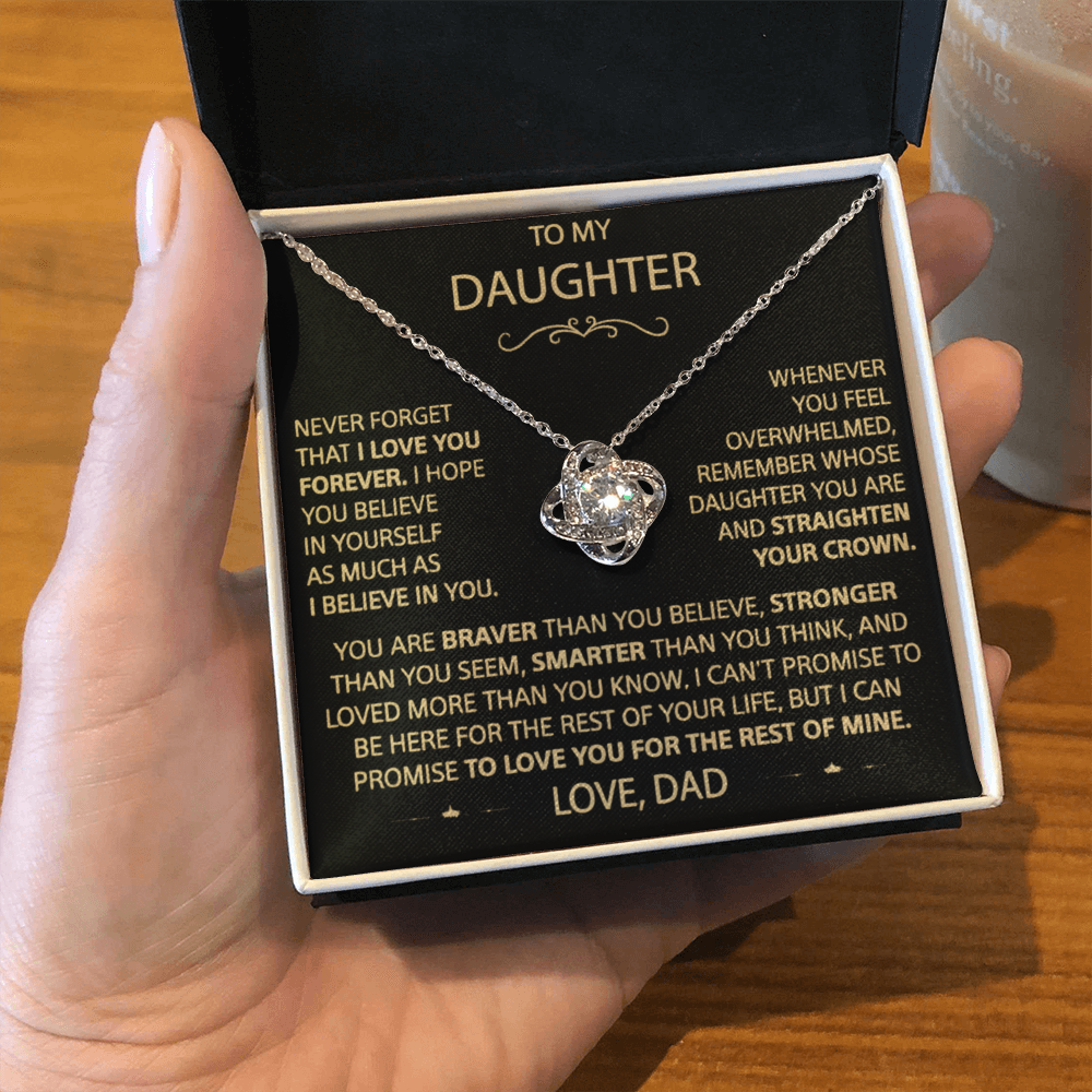 Straighten Your Crown – A Father’s Love Knot Necklace for His Daughter