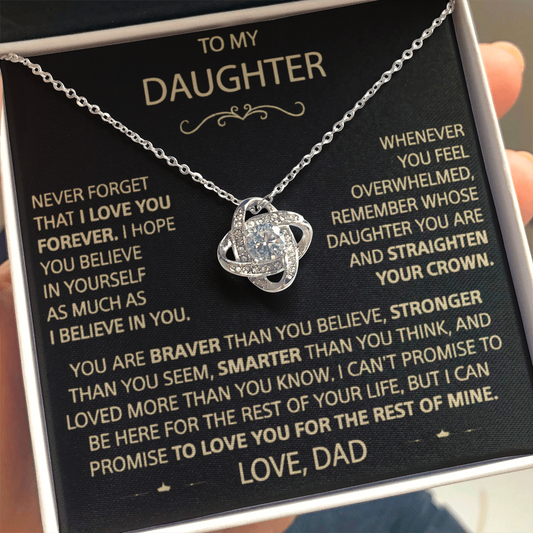 Straighten Your Crown – A Father’s Love Knot Necklace for His Daughter