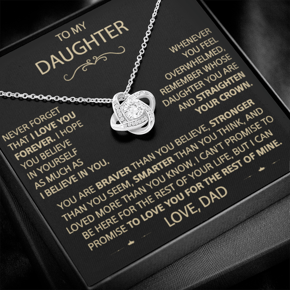 Straighten Your Crown – A Father’s Love Knot Necklace for His Daughter