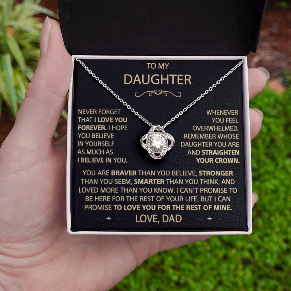 Straighten Your Crown – A Father’s Love Knot Necklace for His Daughter