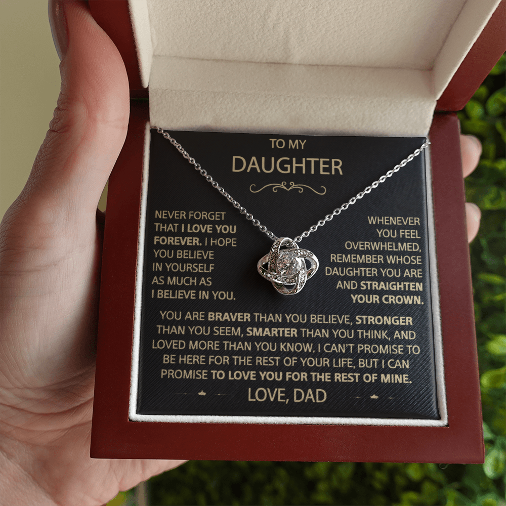 Straighten Your Crown – A Father’s Love Knot Necklace for His Daughter