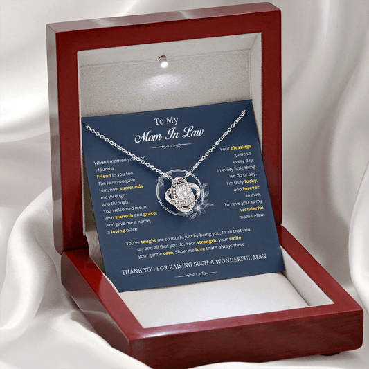 To My Special Mother-in-Law – Love Knot Necklace