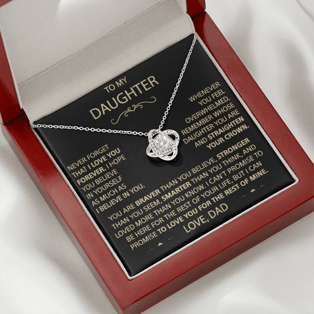 Straighten Your Crown – A Father’s Love Knot Necklace for His Daughter