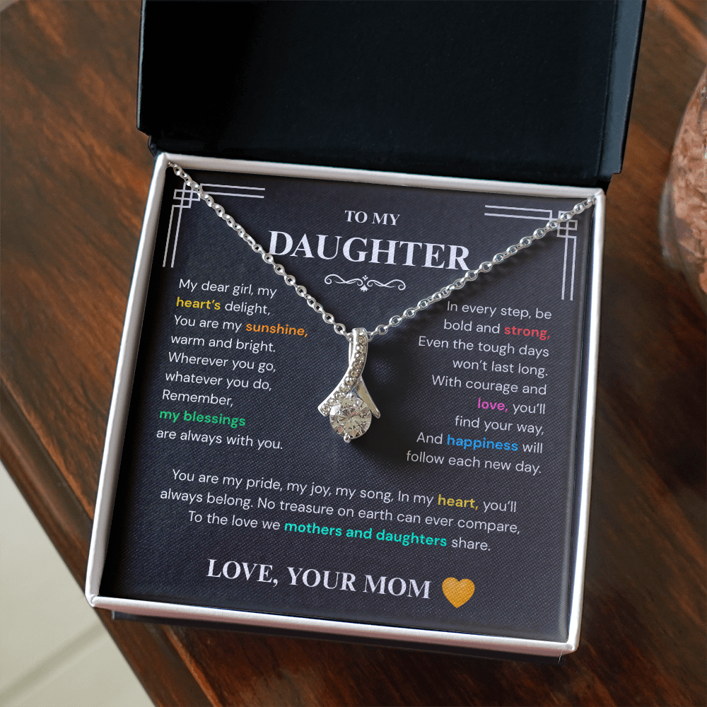 Alluring Beauty Necklace – Unbreakable Bond Mom & Daughter Jewelry Gift