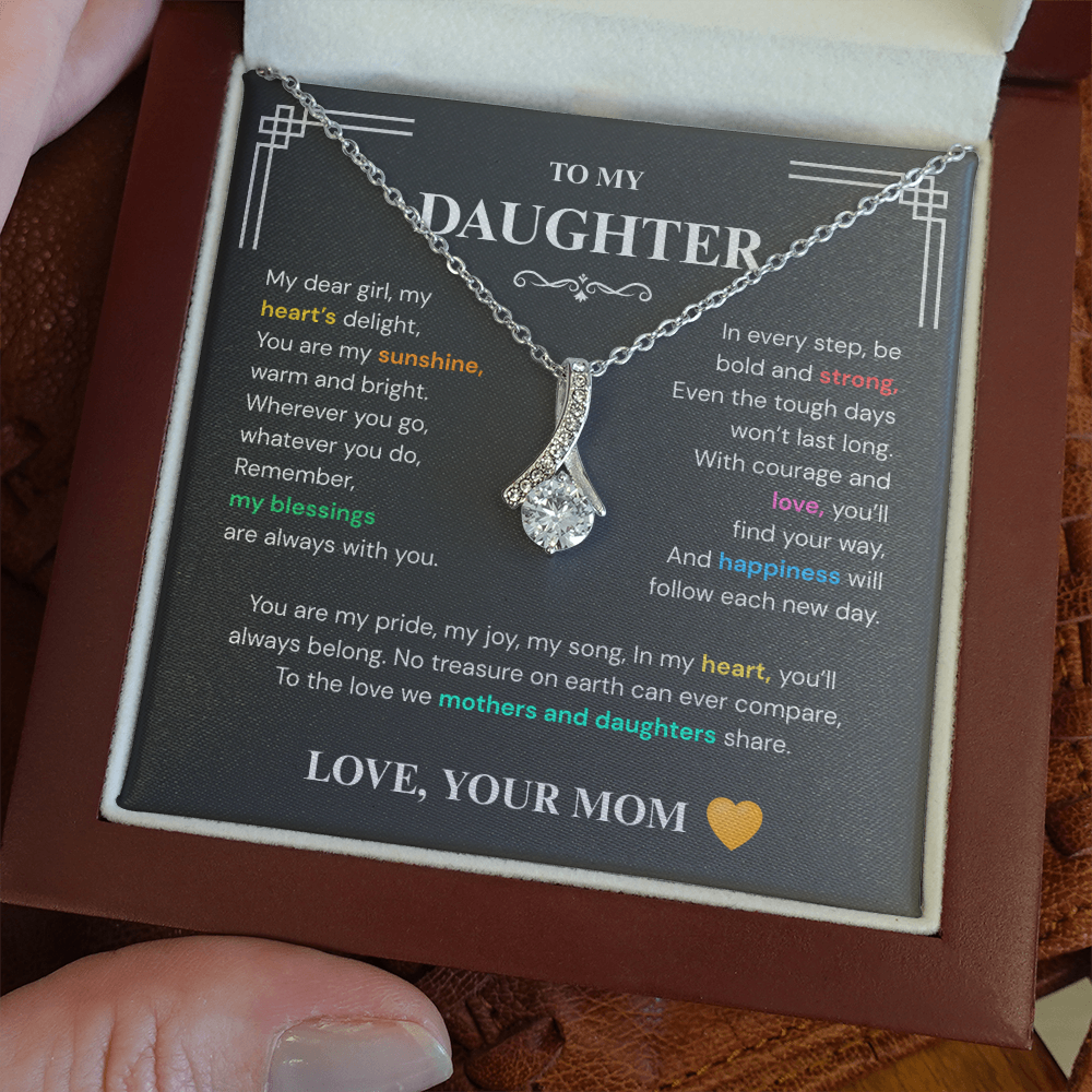 Alluring Beauty Necklace – Unbreakable Bond Mom & Daughter Jewelry Gift