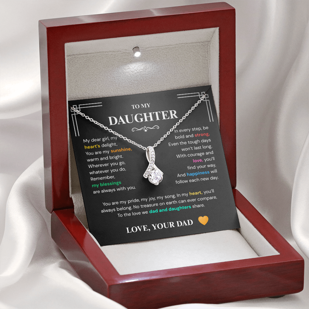 Alluring Beauty Necklace – Unbreakable Bond Mom & Daughter Jewelry Gift