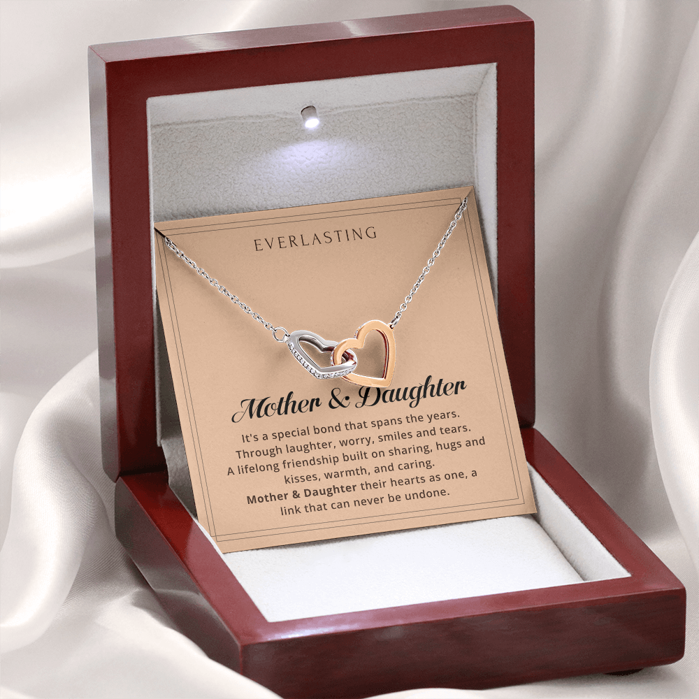 Two Souls, One Bond – Love Necklace For Daughter