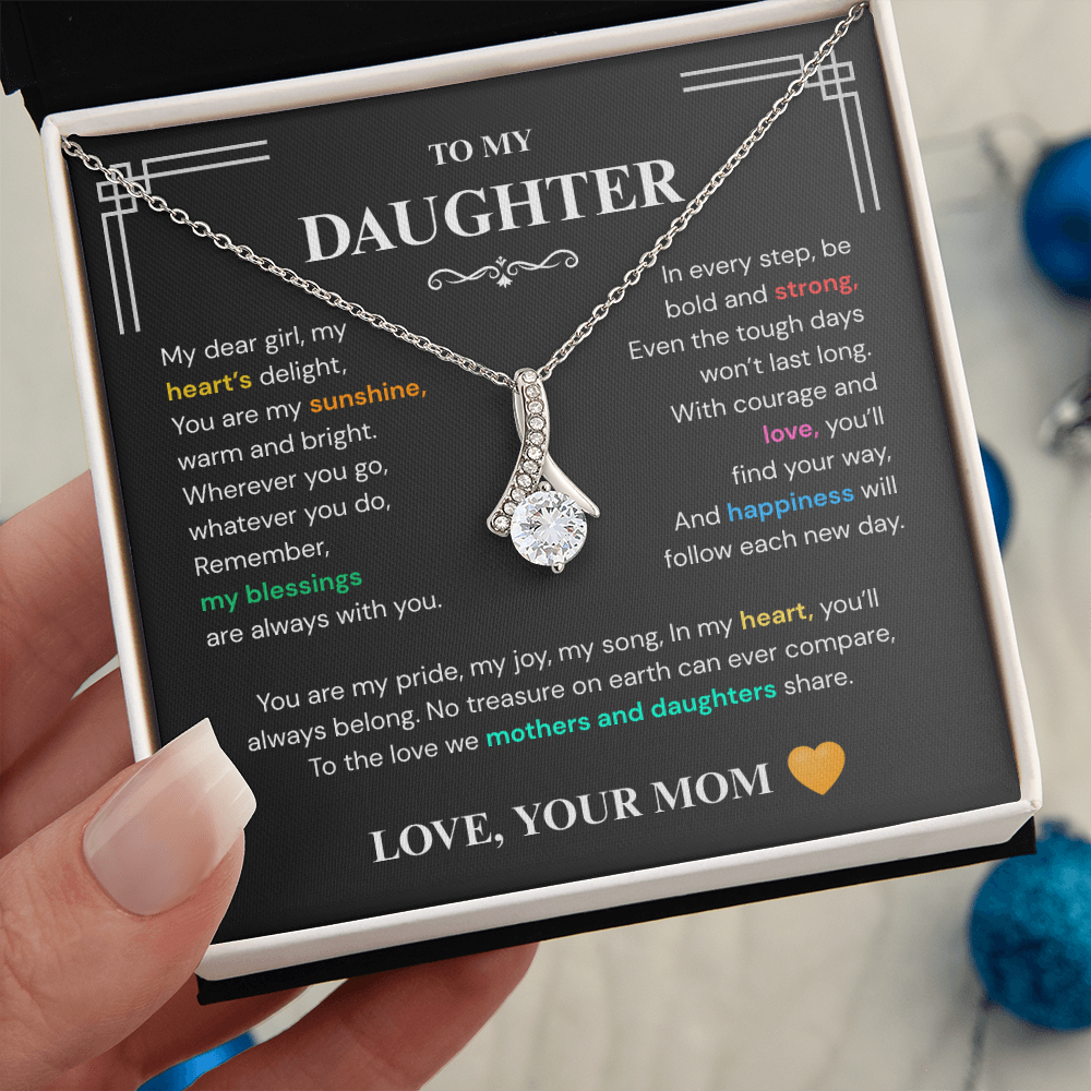 Alluring Beauty Necklace – Unbreakable Bond Mom & Daughter Jewelry Gift