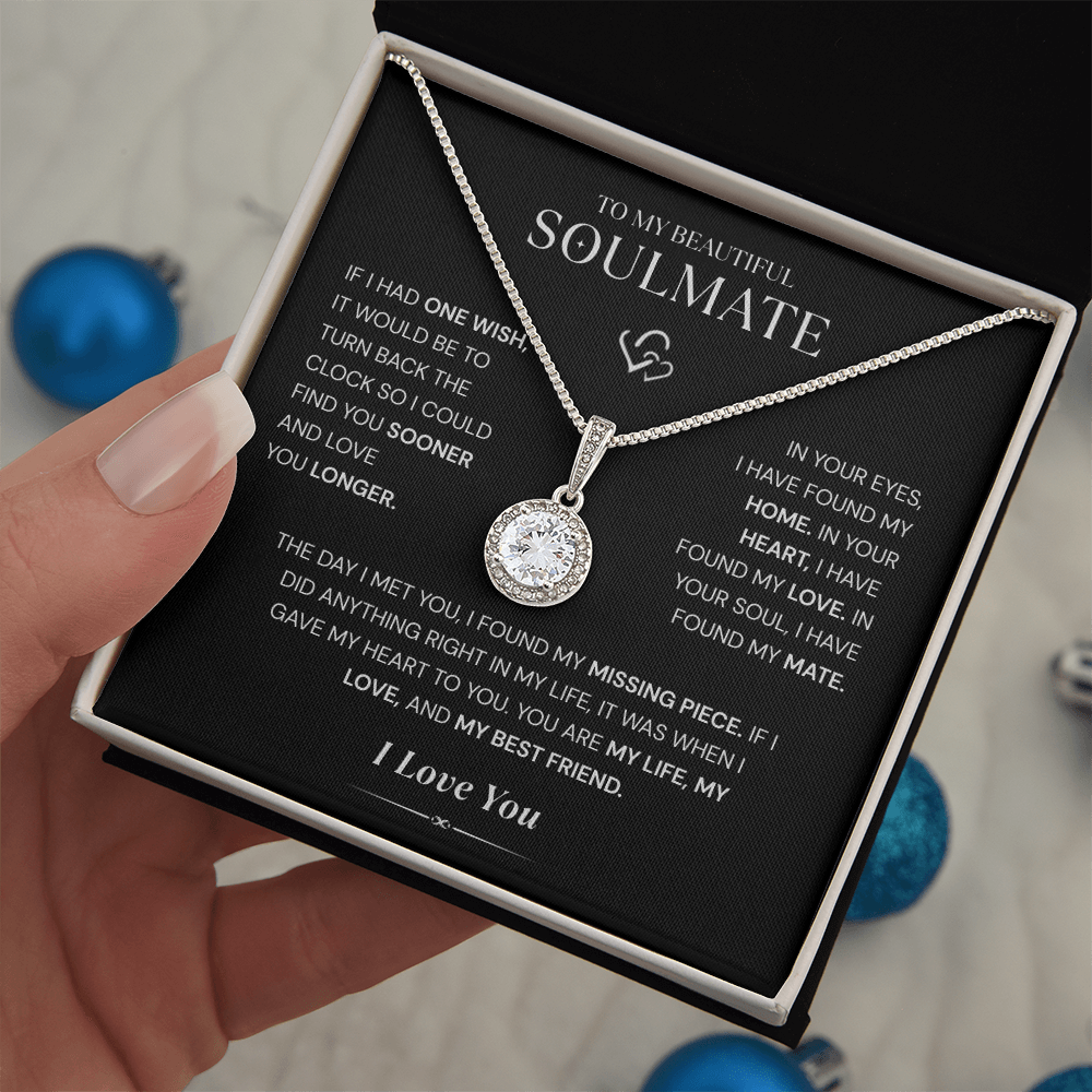 Solitaire Necklace – 14K White Gold Pendant with 4.5mm Cubic Zirconia | Classic Elegant Jewelry for Women