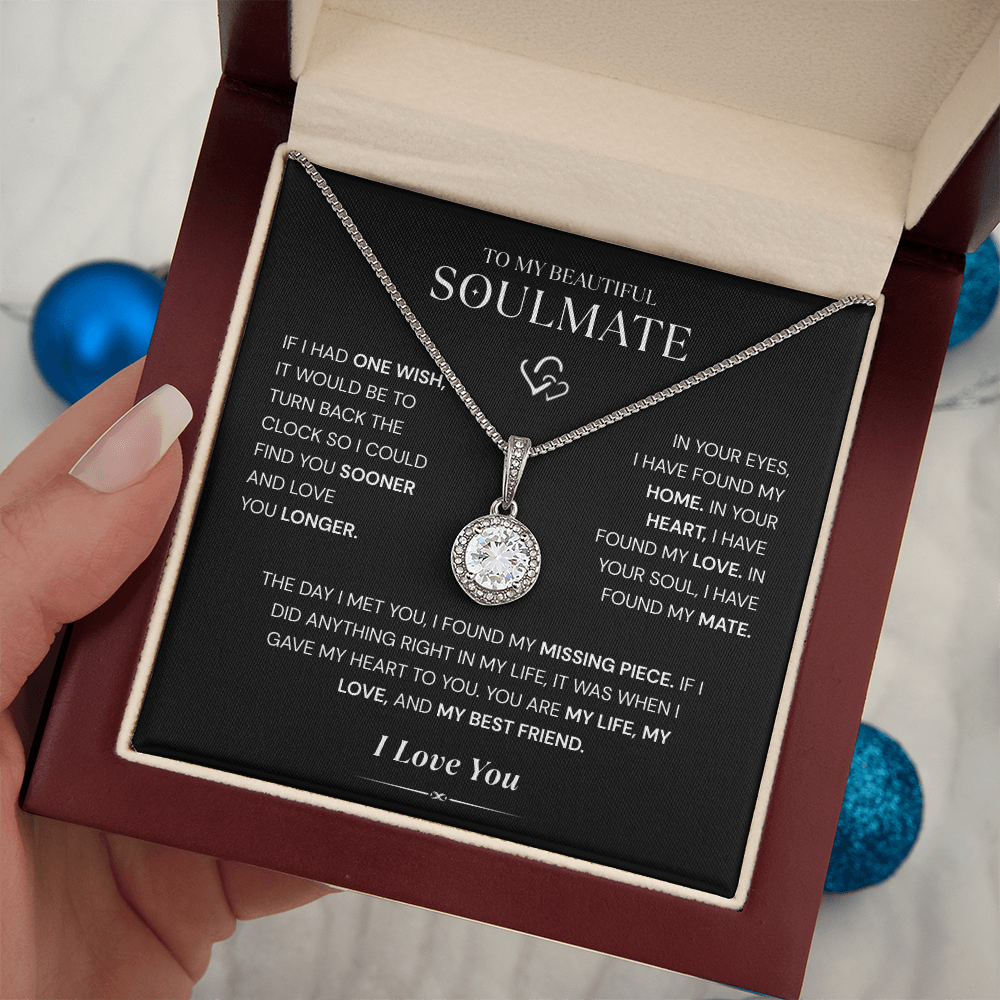 Solitaire Necklace – 14K White Gold Pendant with 4.5mm Cubic Zirconia | Classic Elegant Jewelry for Women