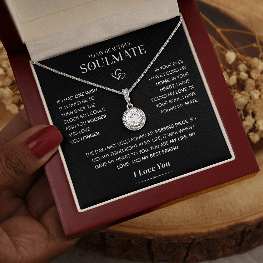 Solitaire Necklace – 14K White Gold Pendant with 4.5mm Cubic Zirconia | Classic Elegant Jewelry for Women