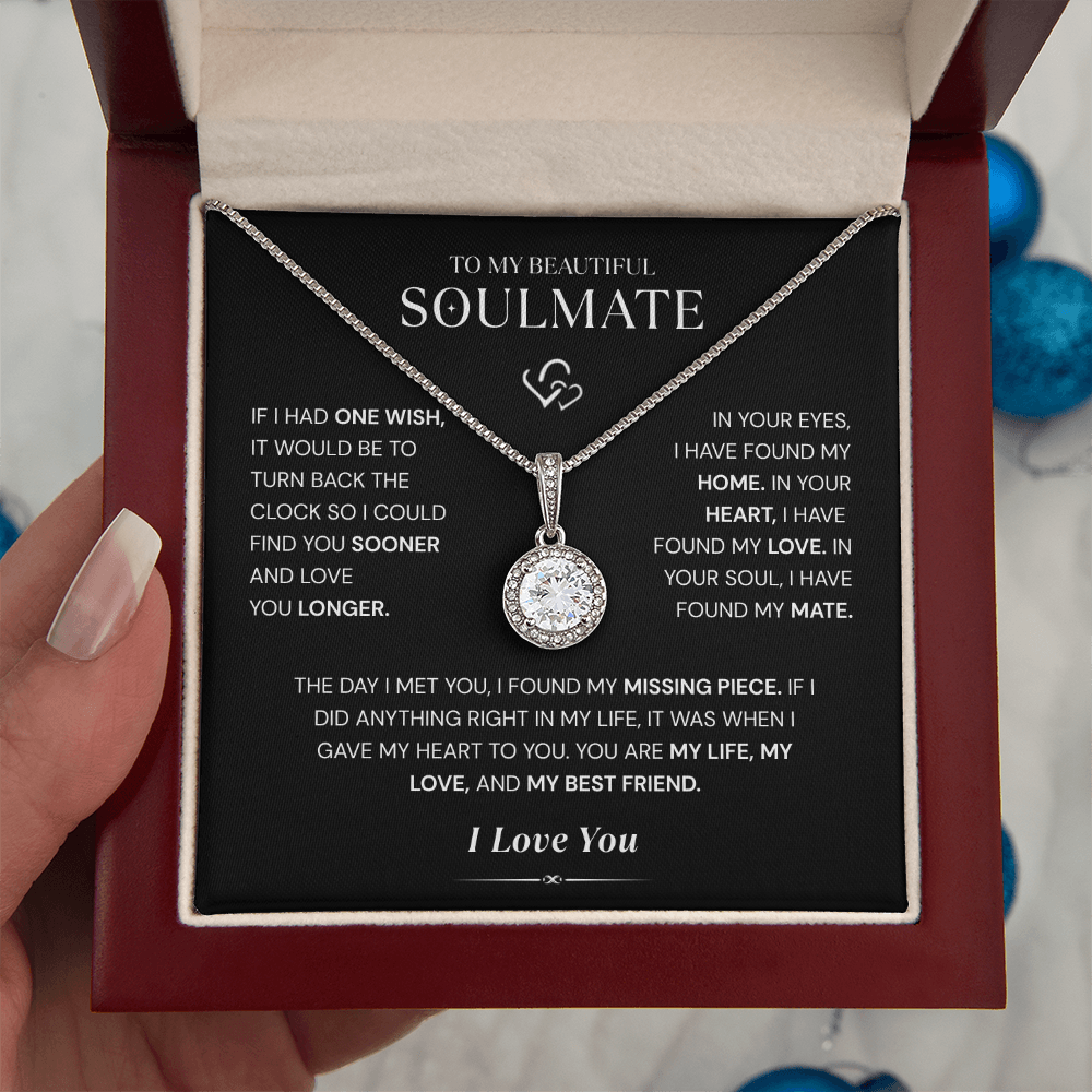 Solitaire Necklace – 14K White Gold Pendant with 4.5mm Cubic Zirconia | Classic Elegant Jewelry for Women