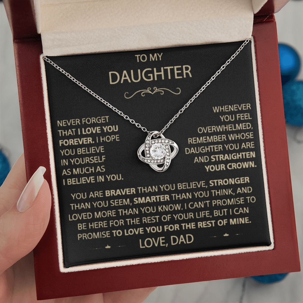 Straighten Your Crown – A Father’s Love Knot Necklace for His Daughter