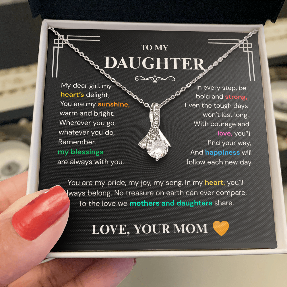 Alluring Beauty Necklace – Unbreakable Bond Mom & Daughter Jewelry Gift