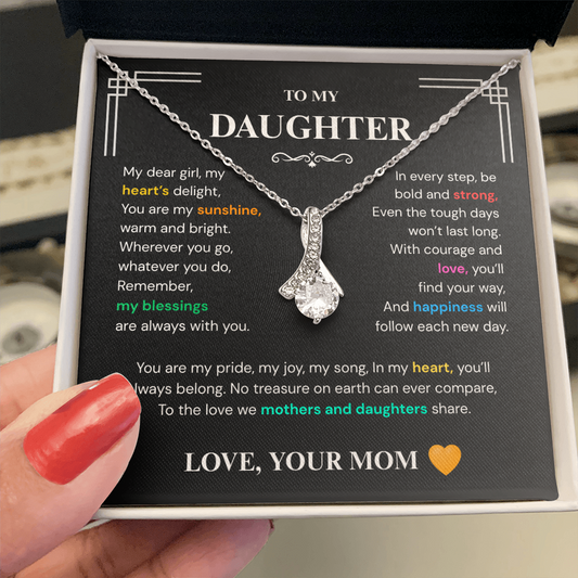 Alluring Beauty Necklace – Unbreakable Bond Mom & Daughter Jewelry Gift