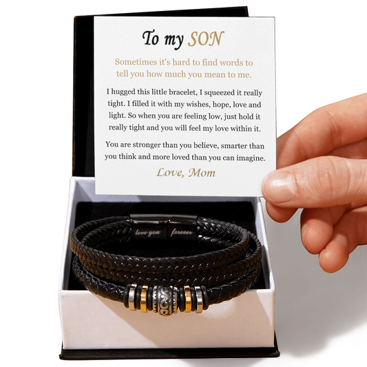 To My Son – "Always With You" Love & Strength Bracelet