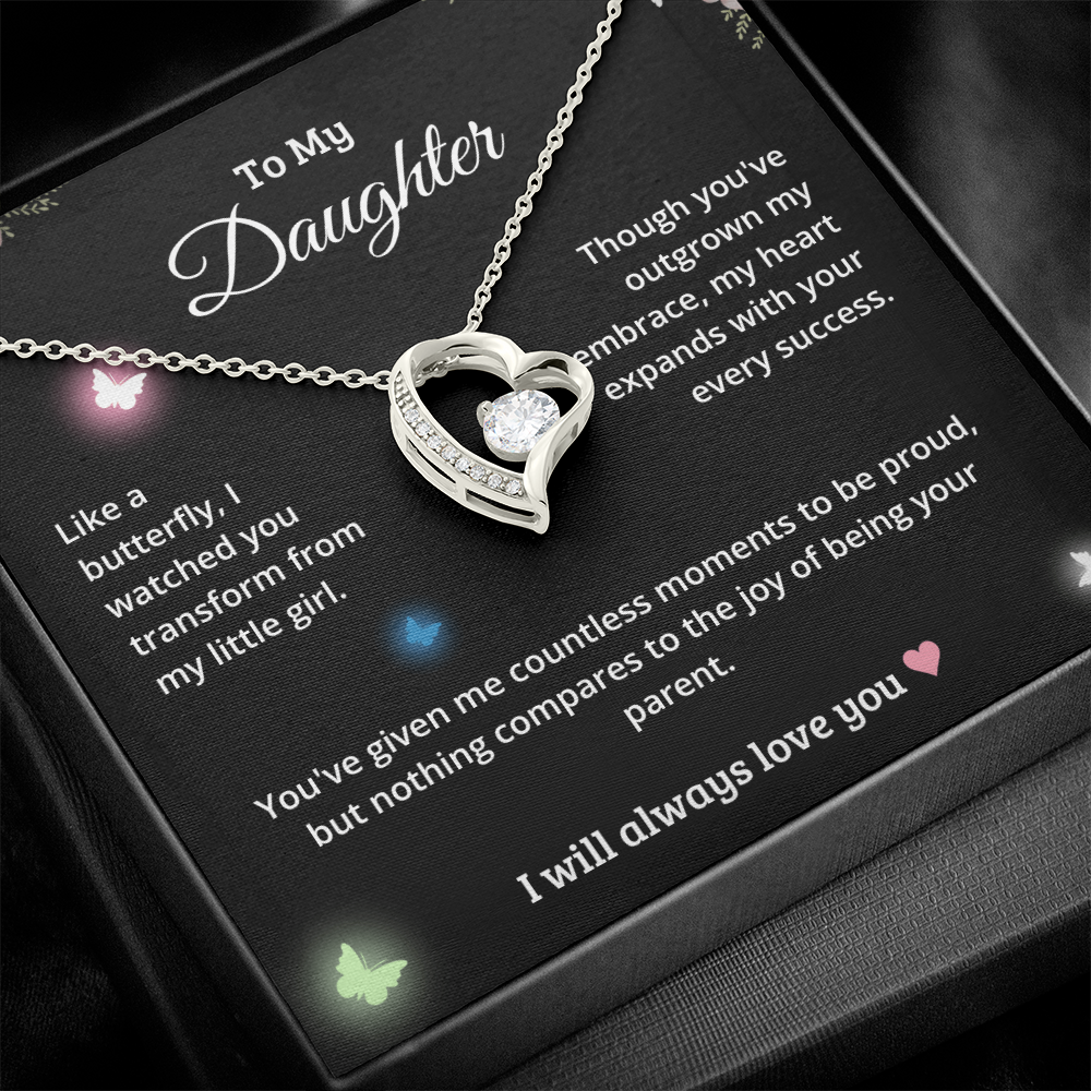 [Limited Edition] Luxury Gift for Daughter - Forever Love Necklace With Beautiful Message