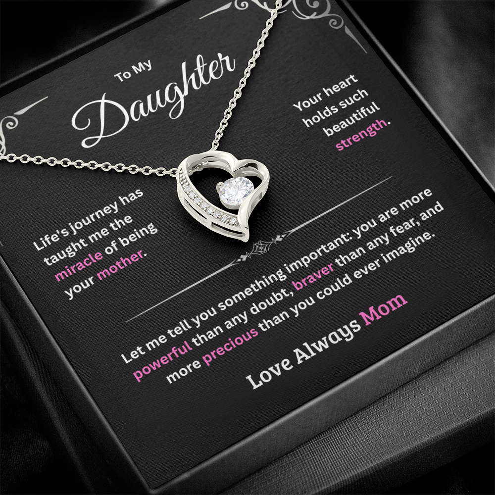 Daughter Forever Love Necklace - From Mother