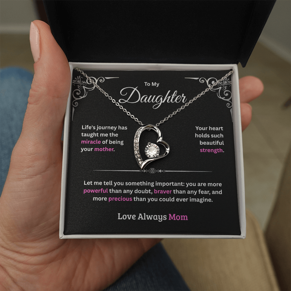 Daughter Forever Love Necklace - From Mother