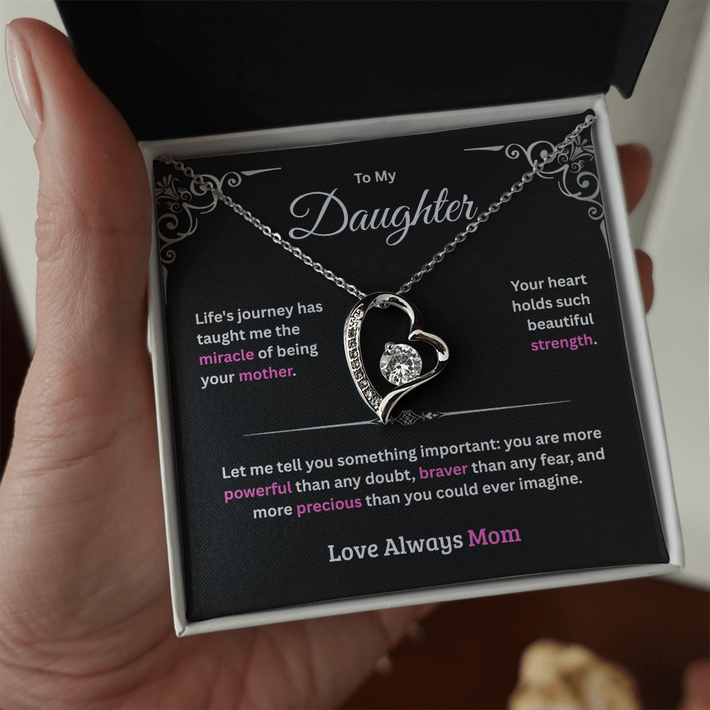 Daughter Forever Love Necklace - From Mother