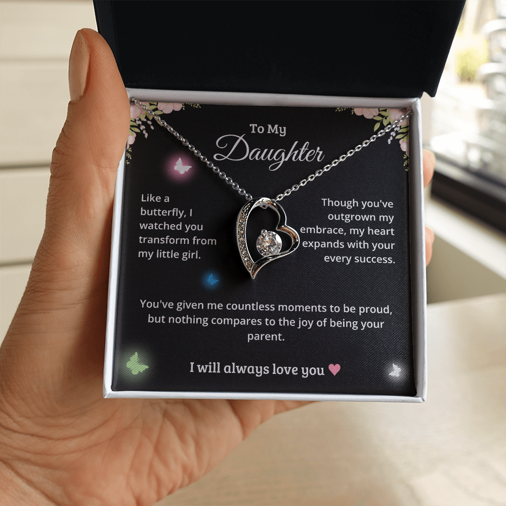 [Limited Edition] Luxury Gift for Daughter - Forever Love Necklace With Beautiful Message
