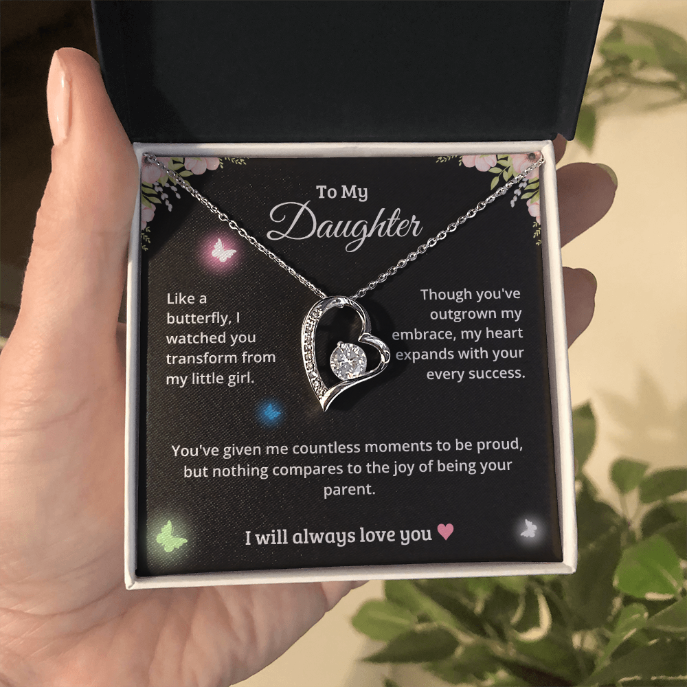 [Limited Edition] Luxury Gift for Daughter - Forever Love Necklace With Beautiful Message