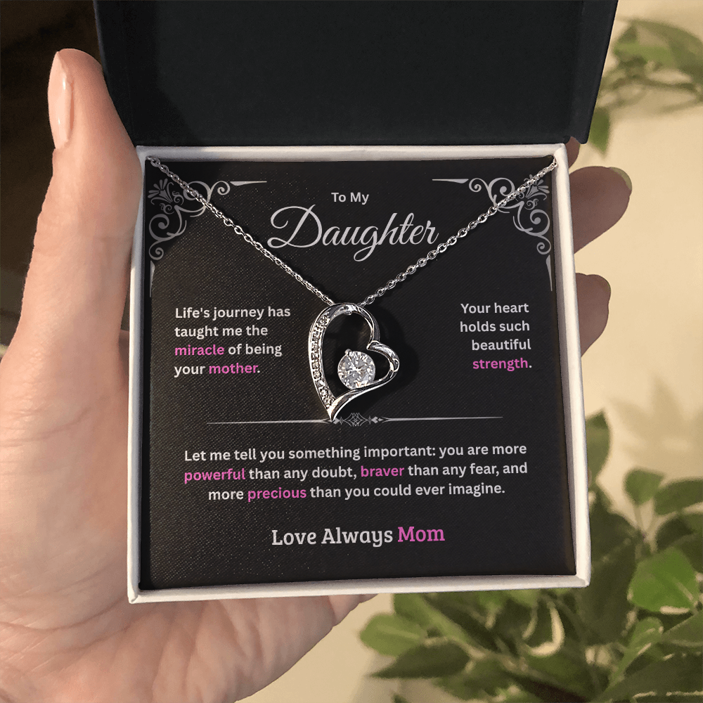 Daughter Forever Love Necklace - From Mother