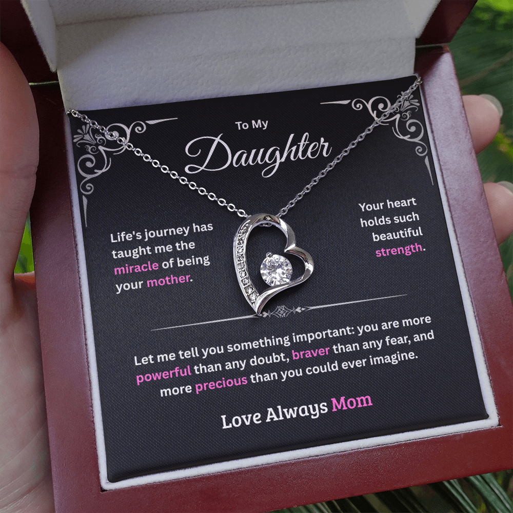Daughter Forever Love Necklace - From Mother