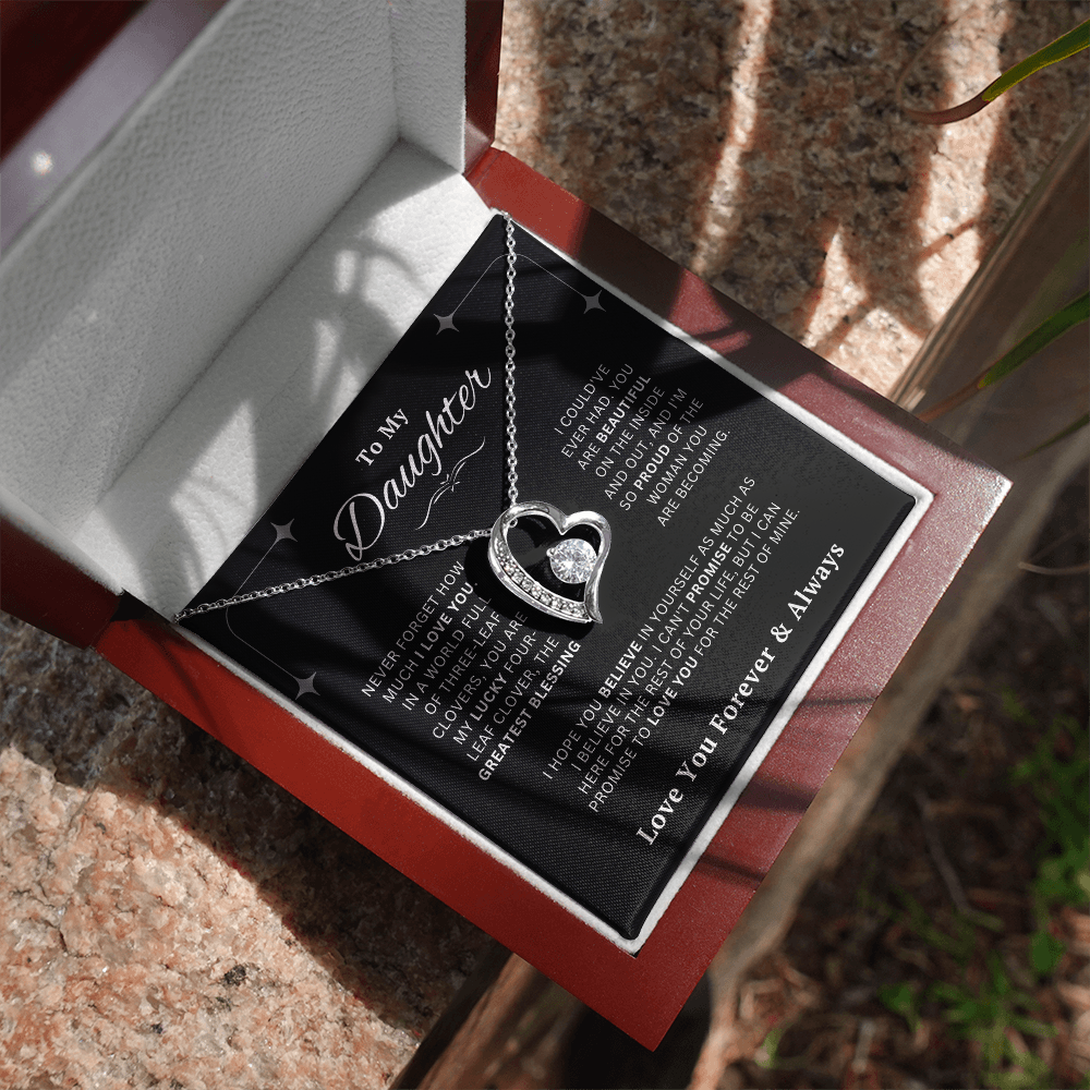 [New Collection] To My Daughter - Forever Heart Necklace